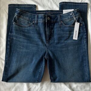 Chico's Dark Blue So Slimming Girlfriend Slim Leg Crop Jeans Size 4